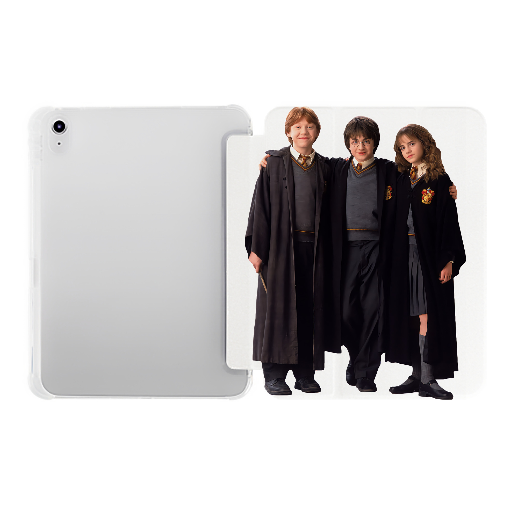 （画像用） Harry Potter ハリー・ポッターシリーズ IPad ケース ペン収納付き 三つ折りスタンド PUレザー×シリコン 対応機種9.5/10.5/10.9インチ